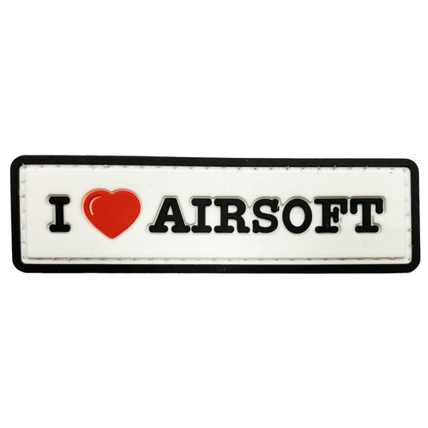 PATCH 0292 - I LOVE AIRSOFT - FEHÉR