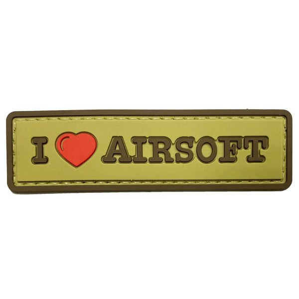 PATCH 0294 - I LOVE AIRSOFT - TAN