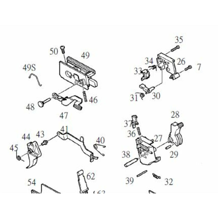 KJW KP-01 TAKE DOWN SPRING (KP-01-49S)